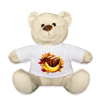 Autumnal banana bread: enjoyment in the midst of - Teddy Bear - white - Front