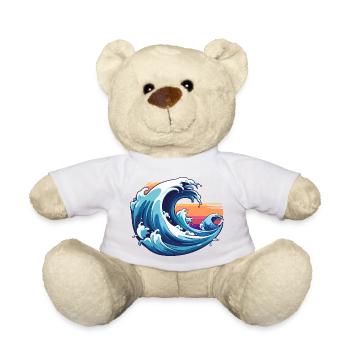houle sauvage - Nounours - blanc - Devant