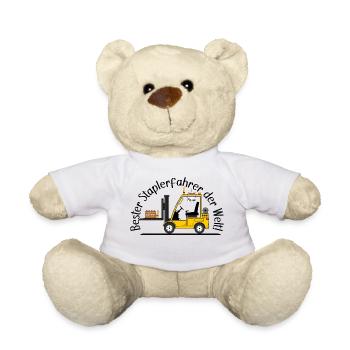 Staplerfahrer Bier Wurst beste Staplerfahrer - Teddy - Weiß - Vorne
