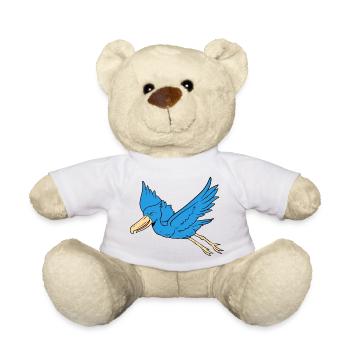Schuhschnabel Vogel Ornithologe Wald I Geschenk - Teddy - Weiß - Vorne