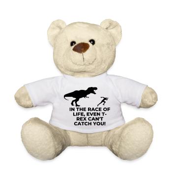 échappes au T-rex - Nounours - blanc - Devant