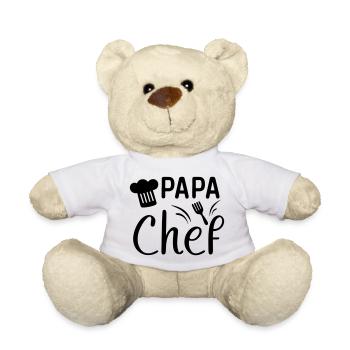 Cadeau Papa Chef de Cuisine ! - Nounours - blanc - Devant