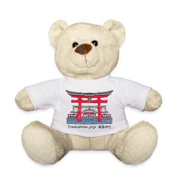 Itsukushima-Schrein, Miyajima, Hiroshima. Japan - Teddy - Weiß - Vorne