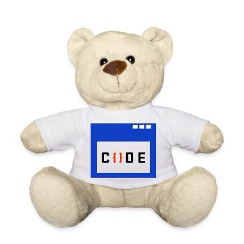 Job Coder Saying Work Worker Earn Money - Teddy Bear - white - Front