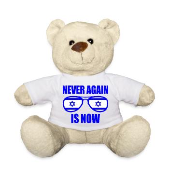 Never again is now - Teddy Bear - white - Front
