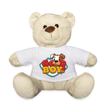 DOG BANDANA, GOOD BOY - Teddy Bear - white - Front