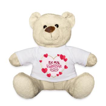 Be my valentine - Teddy - Weiß - Vorne