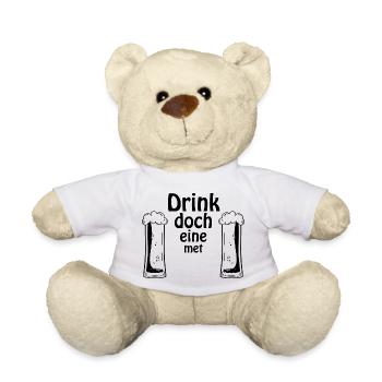Drink doch eine met - Teddy - Weiß - Vorne