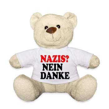 Nazis nein danke - Teddy - Weiß - Vorne