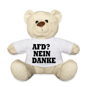 Afd nein danke - Teddy - Weiß - Vorne
