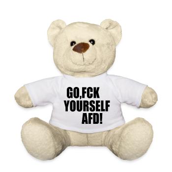Fck afd go fuck yourself afd - Teddy - Weiß - Vorne