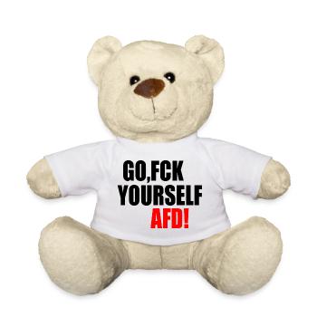 Fck afd go fuck yourself afd - Teddy - Weiß - Vorne