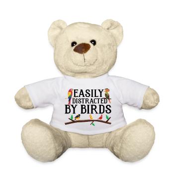 Leicht von Vögeln abgelenkt - Teddy - Weiß - Vorne
