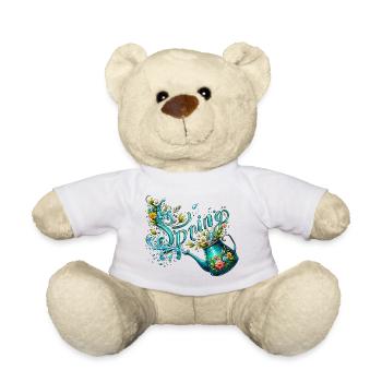 L’arrosage printanier peut lui permettre de faire pousser des fleurs printanières - Nounours - blanc - Devant