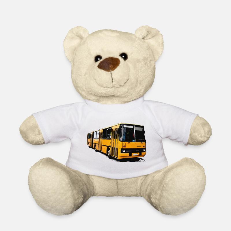 Bus Ikarus Z80 jaune - Nounours - blanc