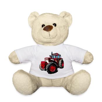 V BM 814 Turbo Tractor - Teddy Bear - white - Front