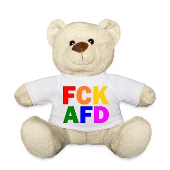 Fck afd - Teddy - Weiß - Vorne