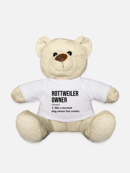 Rottweiler Rottweiler Rottweiler - Nounours - blanc