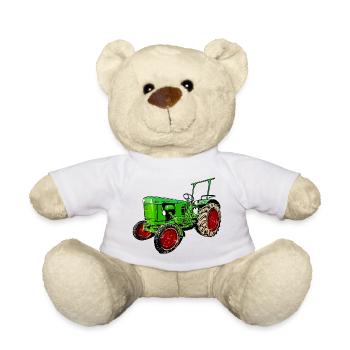 Alter Traktor Deutz D25 - Teddy - Weiß - Vorne