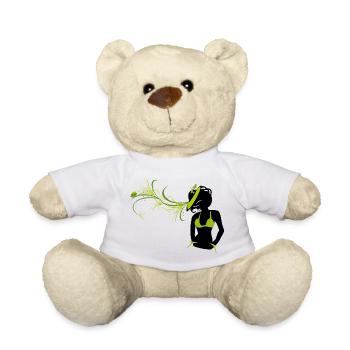 Fille au chapeau - Nounours - blanc - Devant