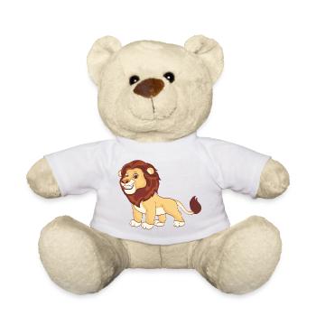 Un lion magnifique - Nounours - blanc - Devant
