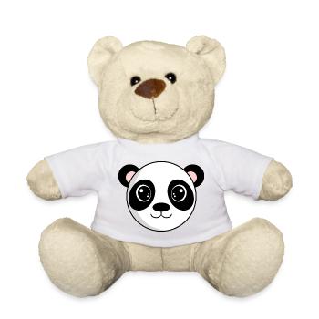 Panda Head - Teddy Bear - white - Front