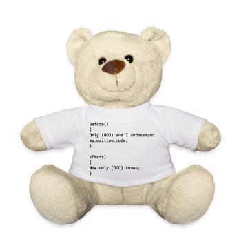 Entwickler Witz - Teddy - Weiß - Vorne