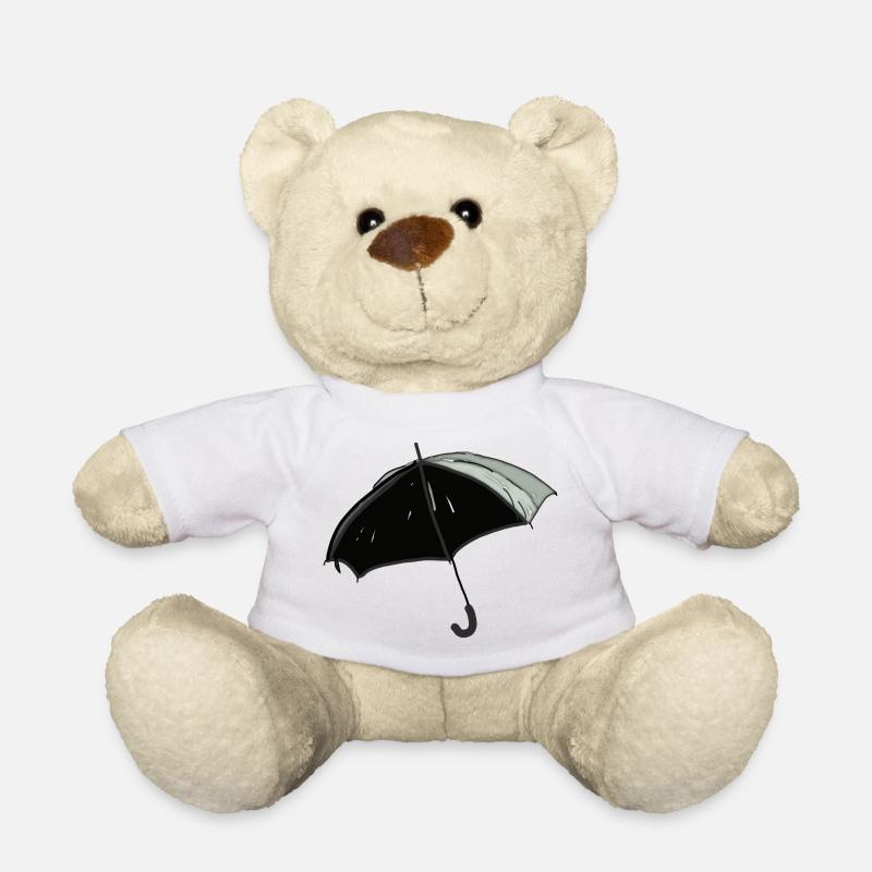 Regenschirm - Teddy - Weiß