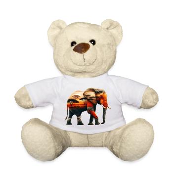 Elefant - Teddy - Weiß - Vorne