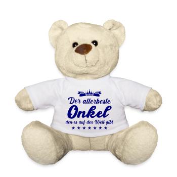 Best Uncle of All - Teddy Bear - white - Front