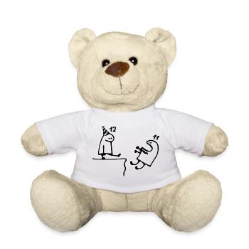 12 ans : Adieu âge 11 ans, Joyeux 12e anniversaire - Nounours - blanc - Devant
