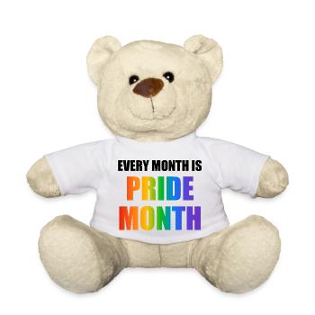 Jeder Monat ist Pride Month - Teddy - Weiß - Vorne