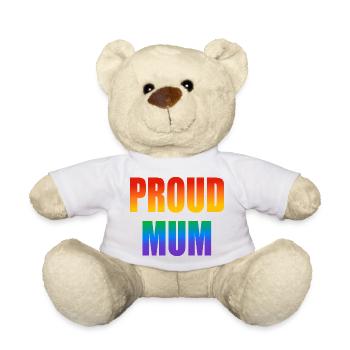 Stolze Mutter schwuler Regenbogen - Teddy - Weiß - Vorne