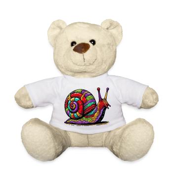 Schnecke - Teddy - Weiß - Vorne