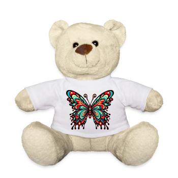 Vibrant Comic Butterfly - Teddy - Weiß - Vorne