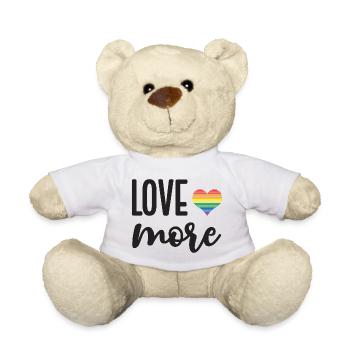 LGBT Pride Month - Love More - Teddy Bear - white - Front