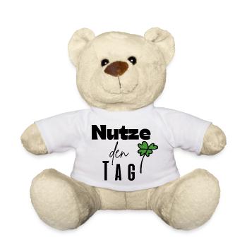 Nutze den Tag - Teddy - Weiß - Vorne