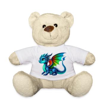Dragon - Teddy Bear - white - Front