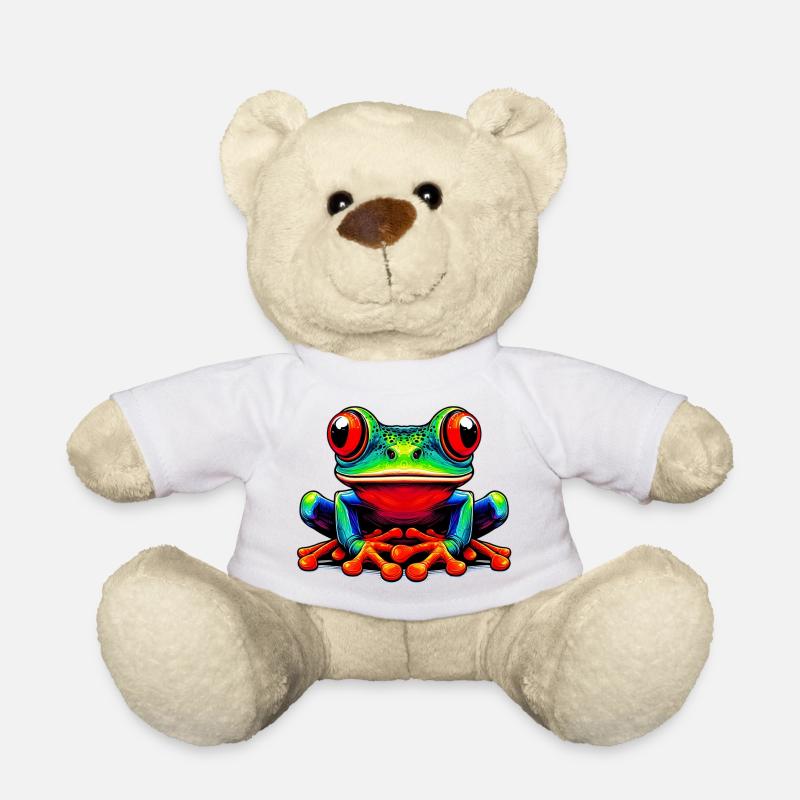 Frog - Teddy Bear - white