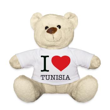 I LOVE TUNISIA Tunesien - Teddy - Weiß - Vorne