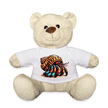 Hermit crab - Teddy Bear - white - Front