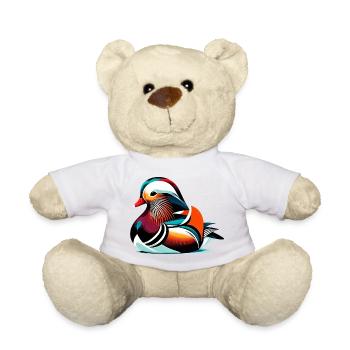Mandarin duck - Teddy Bear - white - Front