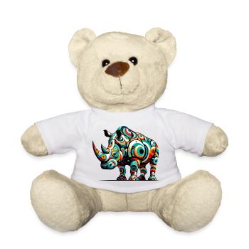 Rhinoceros - Teddy Bear - white - Front