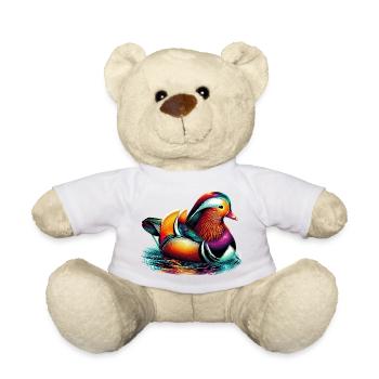 Mandarin duck - Teddy Bear - white - Front