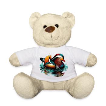 Mandarin duck - Teddy Bear - white - Front