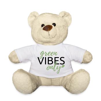 Uniquement des vibrations vertes - Nounours - blanc - Devant