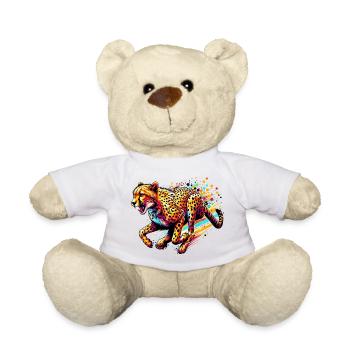 Cheetah - Teddy Bear - white - Front