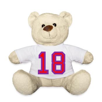 JAHRESTAG. ALLES GUTE ZUM GEBURTSTAG. ALLES GUTE ZUM GEBURTSTAG. - Teddy - Weiß - Vorne