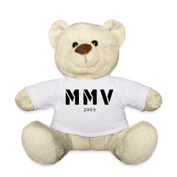Römische Zahl Geburtsjahr Made in 2005 - Teddy - Weiß - Vorne