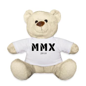 Römische Zahl Geburtsjahr Made in 2010 - Teddy - Weiß - Vorne